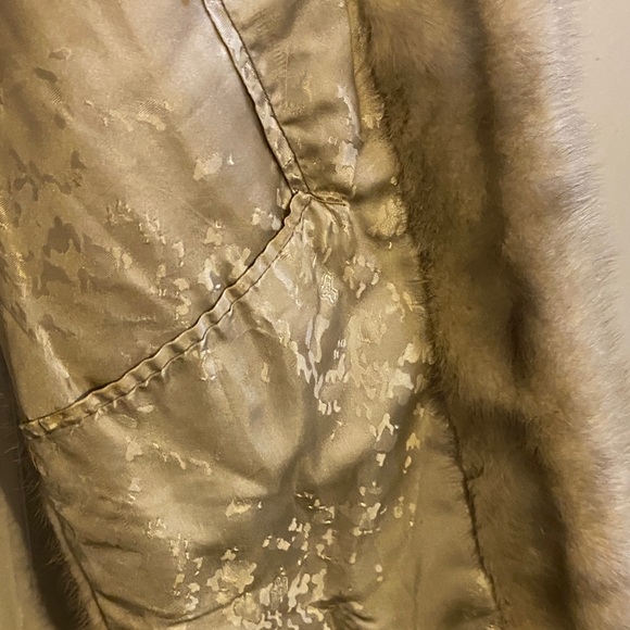 Vintage MINK Fur Stole EMBA CERULEAN Real Fur Shawl Natural Blue Mutation Mink - Picture 6 of 8